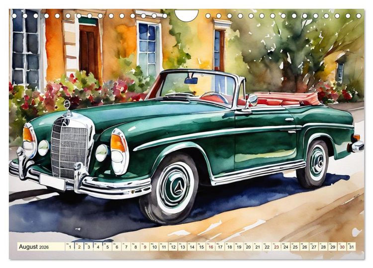 Produktbild: Oldtimer - Kultmodelle aus den 1960er Jahren (Wandkalender 2026 DIN A4 quer), CALVENDO Monatskalender
