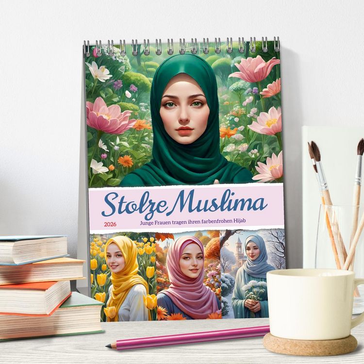 Produktbild: Stolze Muslima (Tischkalender 2026 DIN A5 hoch), CALVENDO Monatskalender
