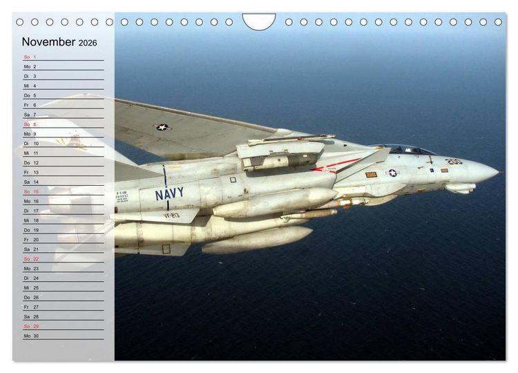 Produktbild: Kriegstechnik. Kampfjet-Impressionen (Wandkalender 2026 DIN A4 quer), CALVENDO Monatskalender
