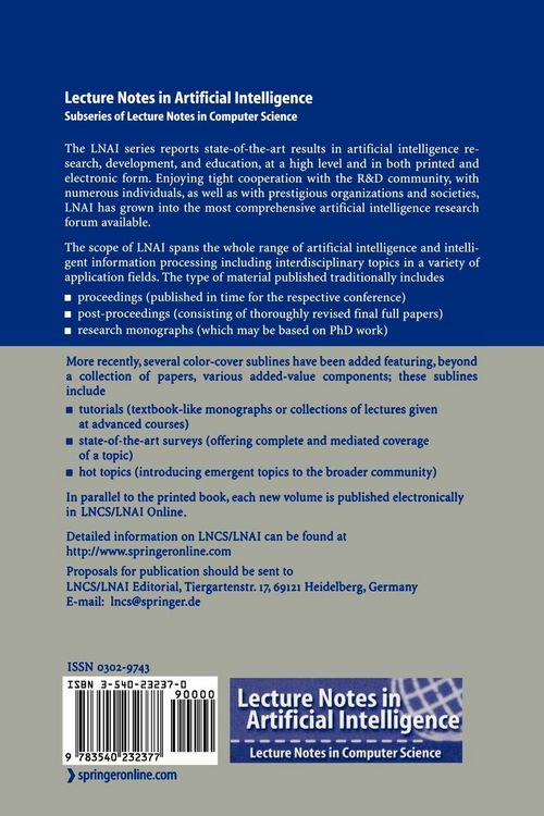 Produktbild: Advances in Artificial Intelligence - SBIA 2004