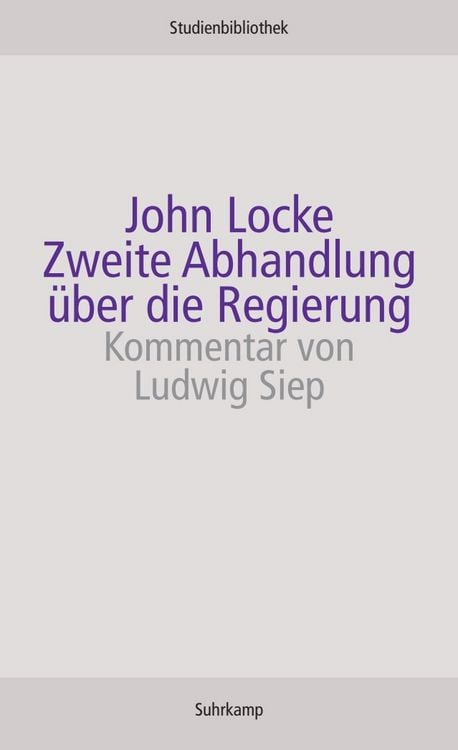 Produktbild: Zweite Abhandlung &uuml;ber die Regierung