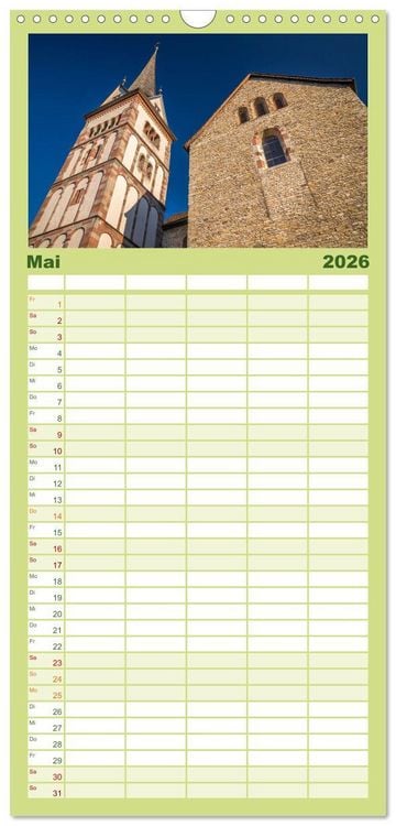 Produktbild: Familienplaner 2026 - Schaffhausen - n&ouml;rdlichste Stadt der Schweiz mit 5 Spalten (Wandkalender, 21 x 45 cm) CALVENDO
