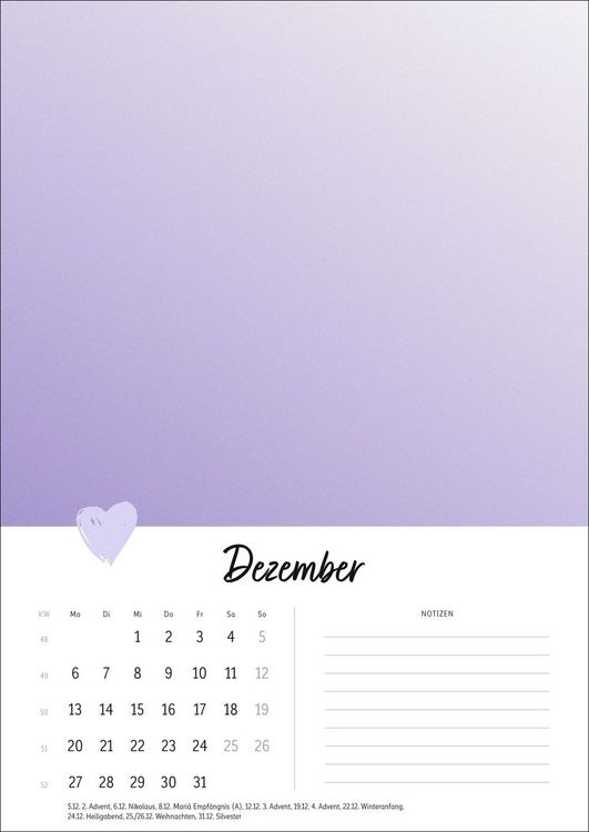 Produktbild: Kreativkalender Mit Liebe gemacht A4 2027