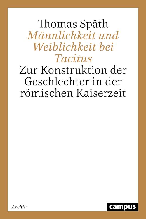Produktbild: M&auml;nnlichkeit und Weiblichkeit bei Tacitus