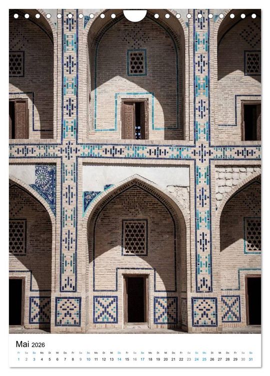 Produktbild: Usbekistan - Faszinierende Architektur entlang der Seidenstra&szlig;e (Wandkalender 2026 DIN A4 hoch), CALVENDO Monatskalender