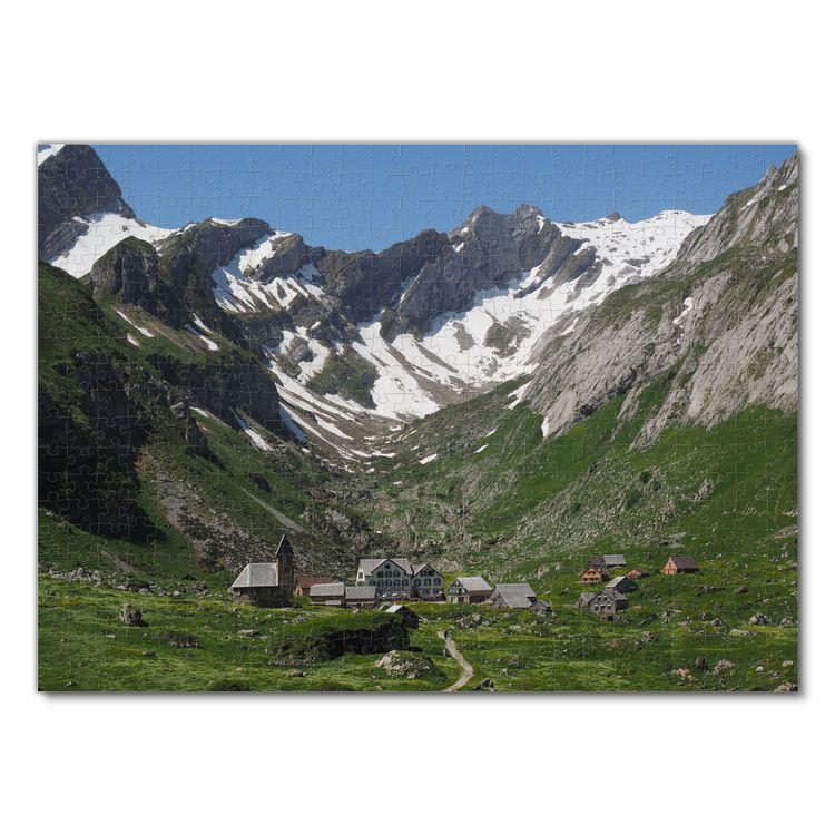 Produktbild: Lais Puzzle S&auml;ntis Bergdorf 500 Teile