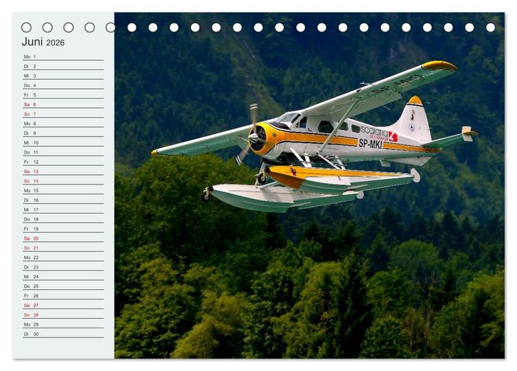 Produktbild: Faszination Wasserflugzeuge (Tischkalender 2026 DIN A5 quer), CALVENDO Monatskalender