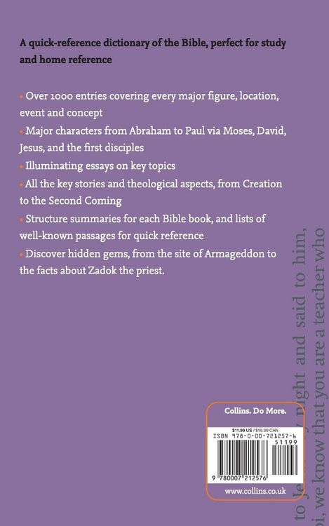 Produktbild: Collins Dictionary of The Bible