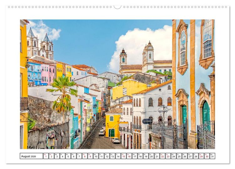 Produktbild: Brasiliens K&uuml;stenst&auml;dte - Rio de Janeiro, Olinda und Salvador de Bahia (Wandkalender 2026 DIN A2 quer), CALVENDO Monatskalender