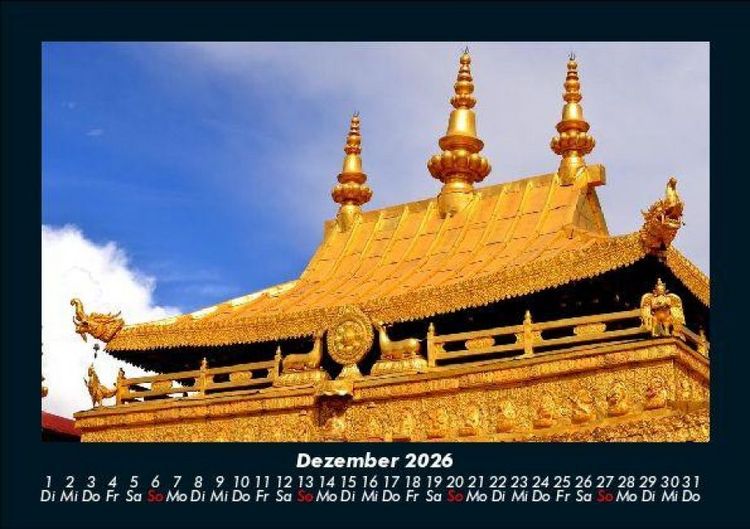 Produktbild: Tempel 2026 Fotokalender DIN A5