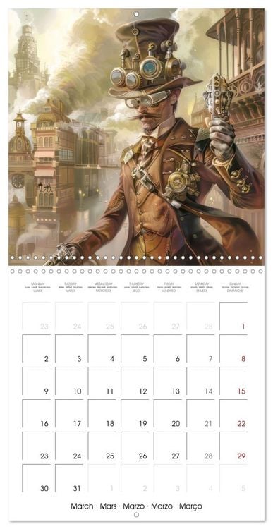 Produktbild: Steampunk - Mechanical World (Wall Calendar 2026 12 &times; 12 Inch) CALVENDO 12 Month Wall Calendar