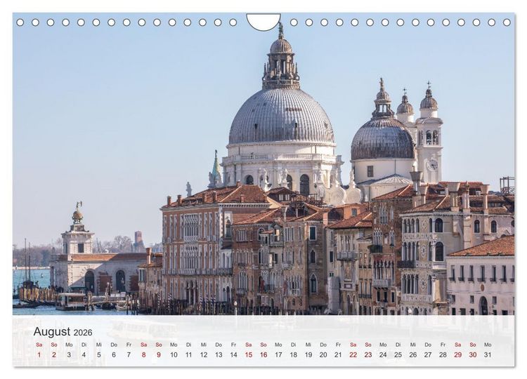 Produktbild: Venedig - Romantische Stadt am Canal Grande (Wandkalender 2026 DIN A4 quer), CALVENDO Monatskalender