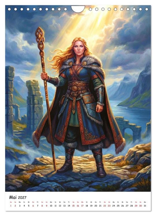 Produktbild: G&ouml;tter der Wikinger &ndash; Ikonen der Nordischen Mythologie (Wandkalender 2027 DIN A4 hoch), CALVENDO Monatskalender