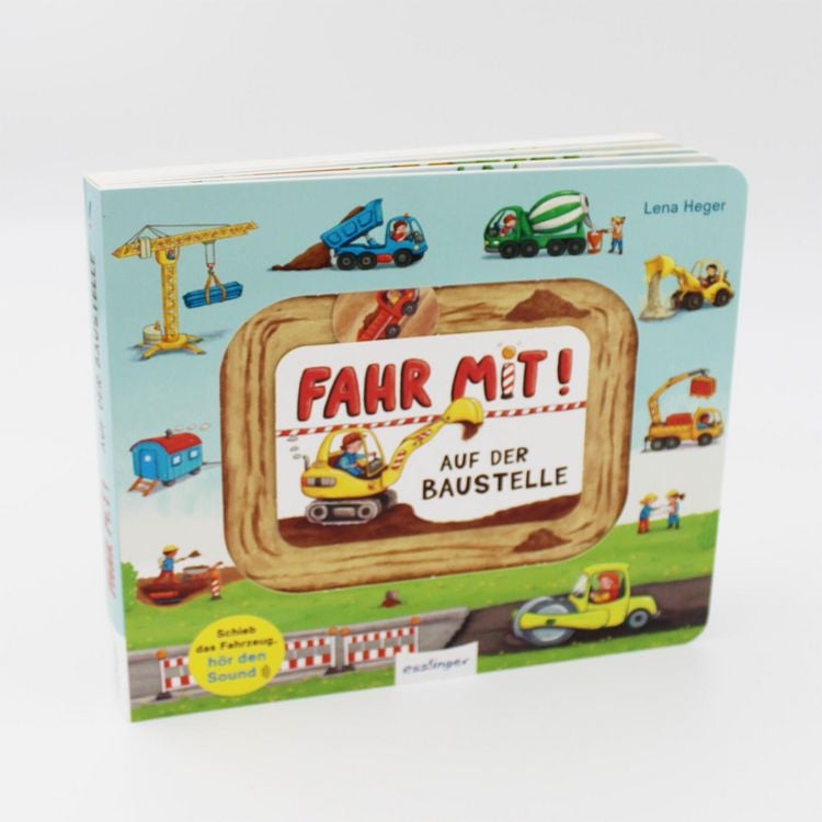 Produktbild: Meine Schiebebahn-Pappe (Soundbuch): Fahr mit auf der Baustelle