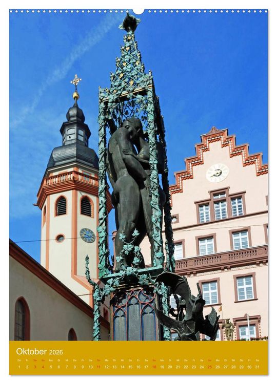 Produktbild: Sch&ouml;nes Karlsruhe (hochwertiger Premium Wandkalender 2026 DIN A2 hoch), Kunstdruck in Hochglanz