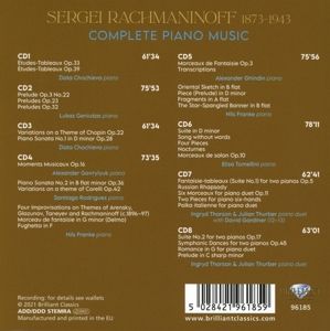 Produktbild: Various: Rachmaninoff:Complete Piano Music