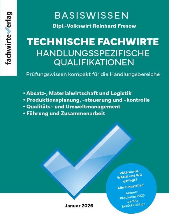 Produktbild: Technische Fachwirte: Handlungsspezifische Qualifikationen