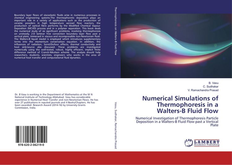 Produktbild: Numerical Simulations of Thermophoresis in a Walters-B Fluid Flow