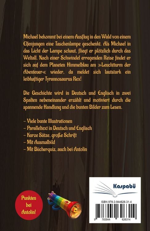 Produktbild: Leuchtturm der Abenteuer The Magical Dinosaur Hunt - Zweisprachiges Kinderbuch in Deutsch Englisch