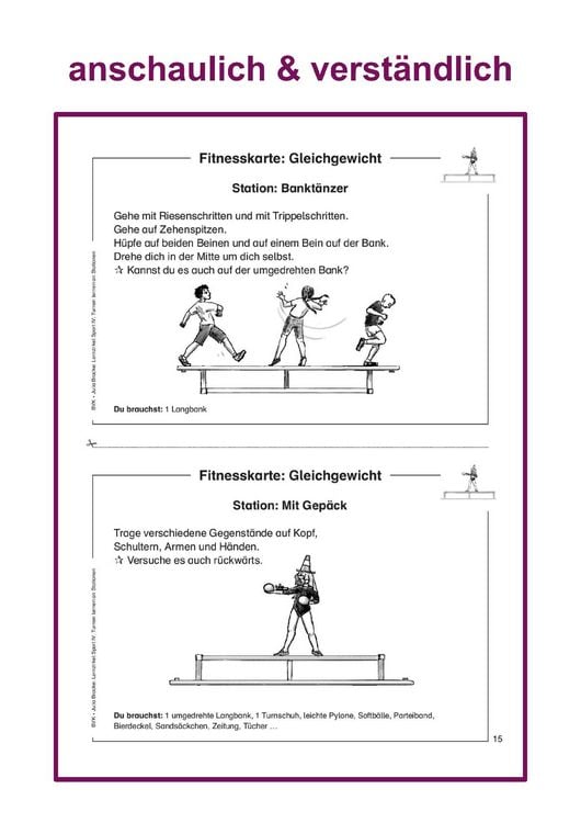 Produktbild: Lernzirkel Sport IV: Turnen lernen an Stationen