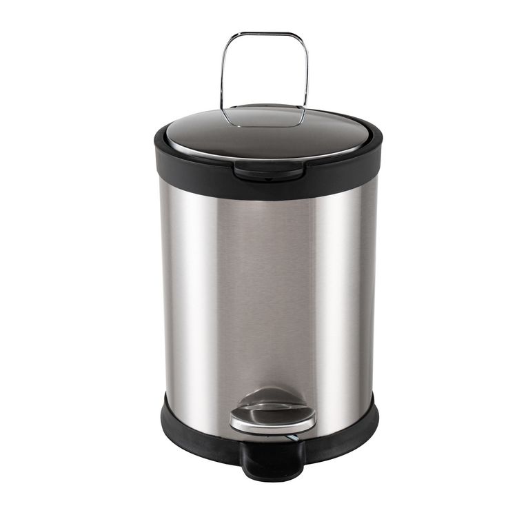 Produktbild: HTI-Living Treteimer Jannik 3L Silber/Schwarz Treteimer Jannik 3L Silber/Schwarz