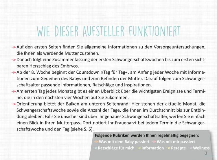 Produktbild: Deine Schwangerschaft, Tag f&uuml;r Tag