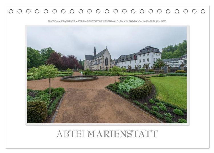 Produktbild: Emotionale Momente: Abtei Marienstatt im Westerwald (Tischkalender 2026 DIN A5 quer), CALVENDO Monatskalender