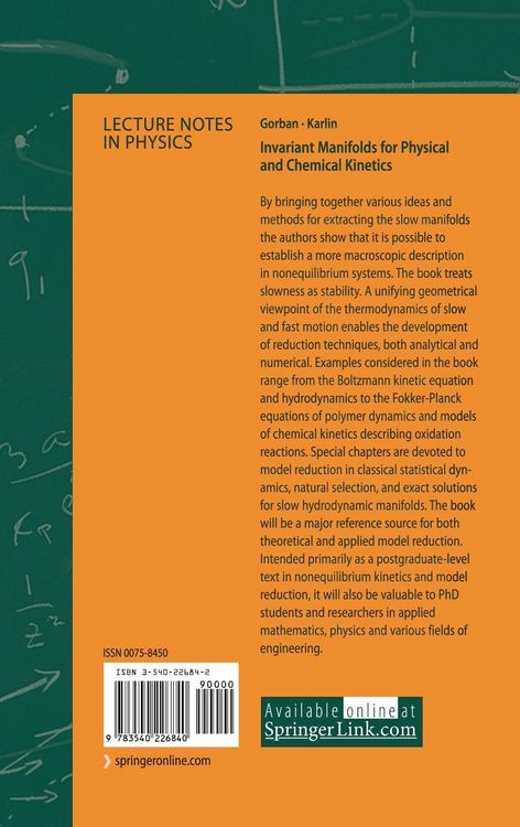 Produktbild: Invariant Manifolds for Physical and Chemical Kinetics