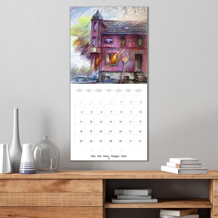 Produktbild: Lieux merveilleux (Calendrier mural carr&eacute; 2026 30x30 cm) Calendrier double avec une page pour vos prises de notes