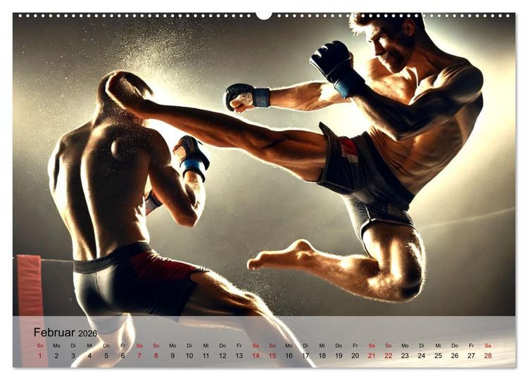 Produktbild: MMA Germany - Mixed Martial Arts Power (Wandkalender 2026 DIN A2 quer), CALVENDO Monatskalender