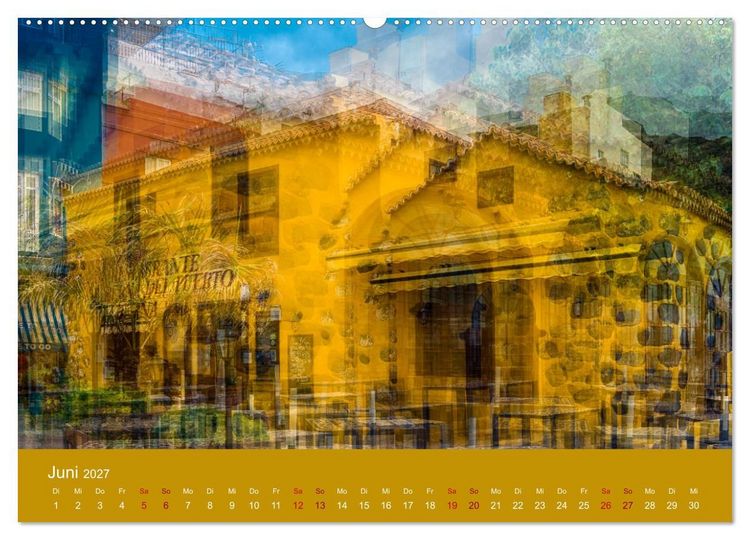 Produktbild: Architektur der Kanaren - Fotografie trifft Impressionismus (hochwertiger Premium Wandkalender 2027 DIN A2 quer), Kunstdruck in Hochglanz