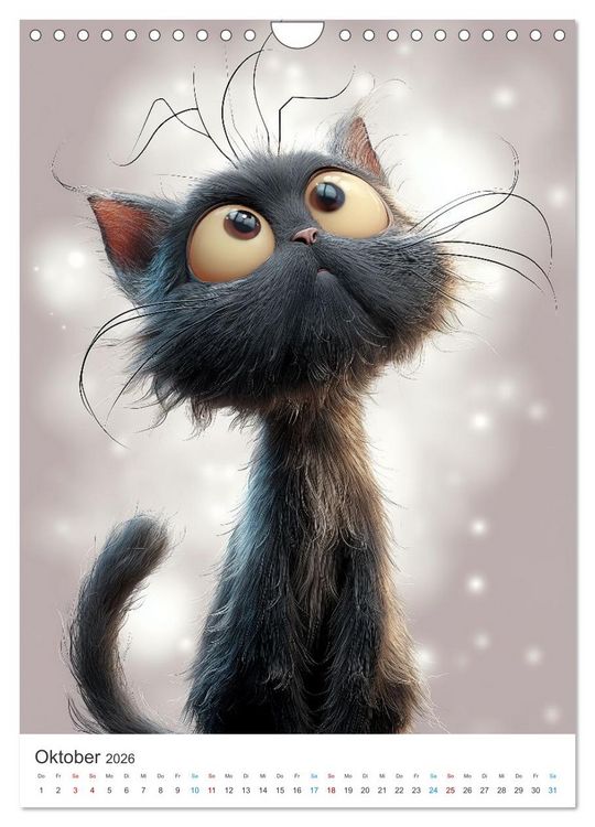 Produktbild: Miau & Mauz (Wandkalender 2026 DIN A4 hoch), CALVENDO Monatskalender