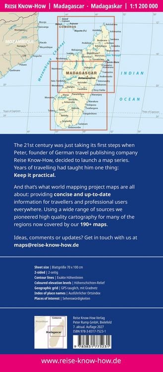 Produktbild: Reise Know-How Landkarte Madagaskar / Madagascar (1:1.200.000)