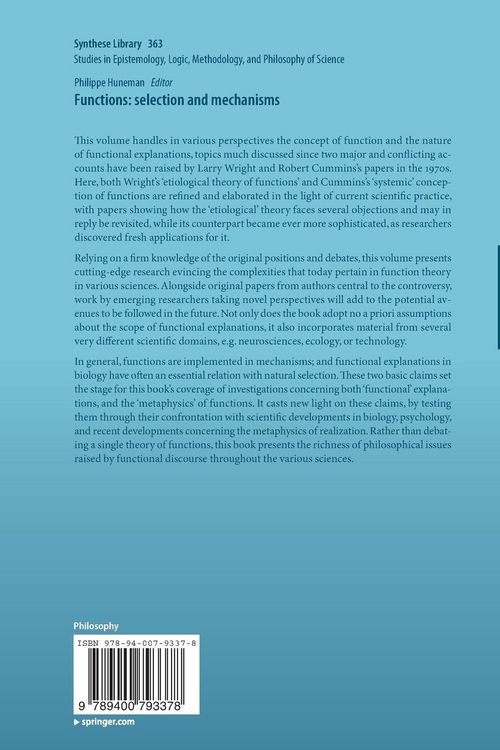 Produktbild: Functions: selection and mechanisms
