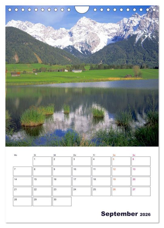 Produktbild: Sch&ouml;nes Land Bayern (Wandkalender 2026 DIN A4 hoch), CALVENDO Monatskalender