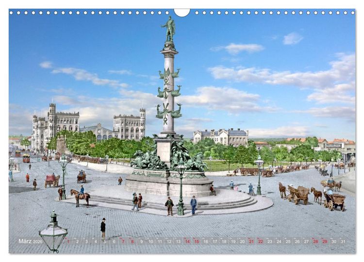 Produktbild: Wien um das Jahr 1900 - Fotos neu restauriert und koloriert (Wandkalender 2026 DIN A3 quer), CALVENDO Monatskalender