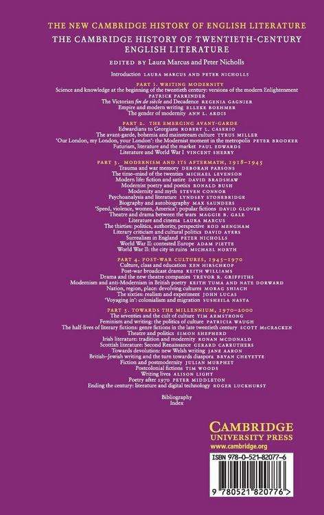 Produktbild: The Cambridge History of Twentieth-Century English Literature