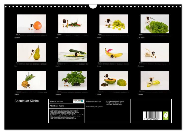 Produktbild: Abenteuer K&uuml;che (Wandkalender 2026 DIN A3 quer), CALVENDO Monatskalender