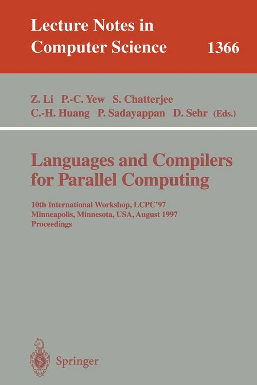 Produktbild: Languages and Compilers for Parallel Computing