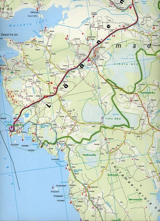 Estland Nord und Süd, Autokarten Set 1:150.000