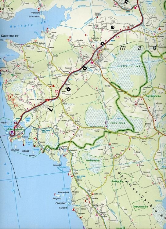 Produktbild: freytag & berndt Stra&szlig;enkarte Estland Set Nord und S&uuml;d 1:150.000