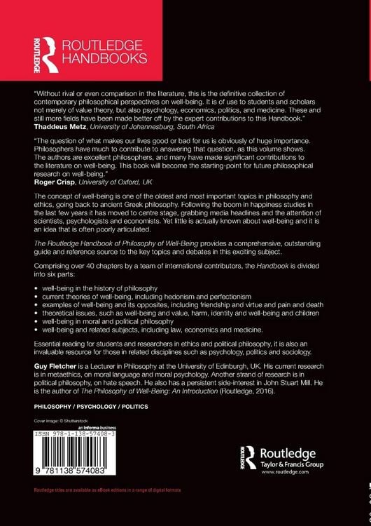 Produktbild: The Routledge Handbook of Philosophy of Well-Being