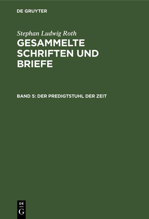 Produktbild: Der Predigtstuhl der Zeit