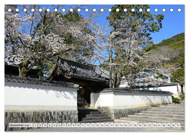 Produktbild: Die Kirschbl&uuml;te in Japan (Tischkalender 2026 DIN A5 quer), CALVENDO Monatskalender
