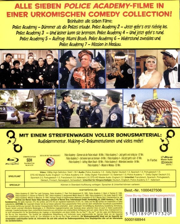 Produktbild: Police Academy: Die 7 Spielfilm-Collection [7 BRs]