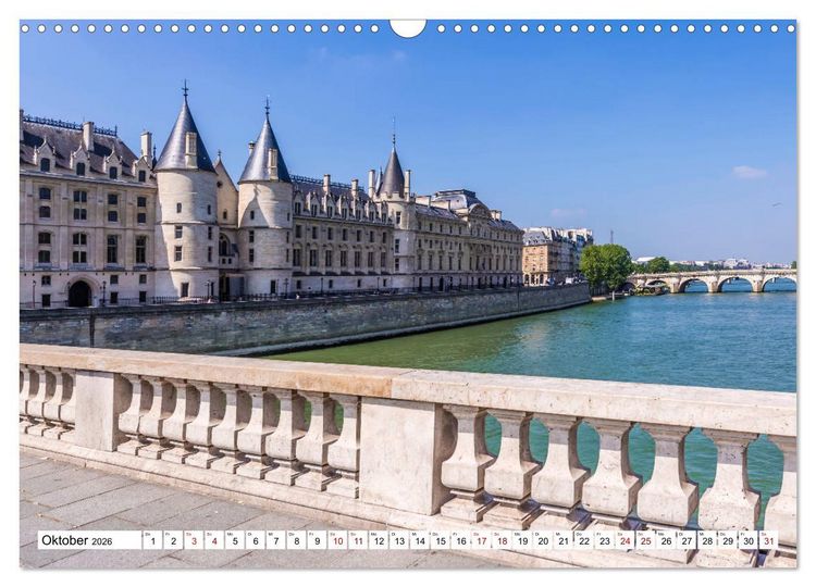 Produktbild: PARIS Franz&ouml;sisches Flair und Historie (Wandkalender 2026 DIN A3 quer), CALVENDO Monatskalender