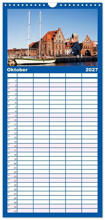 Produktbild: Familienplaner 2027 - Welterbe - Kultur und Natur in Deutschland mit 5 Spalten (Wandkalender, 21 x 45 cm) CALVENDO