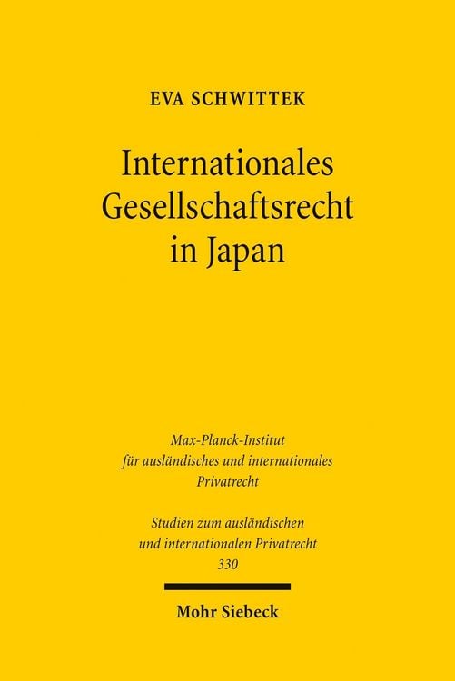 Produktbild: Internationales Gesellschaftsrecht in Japan