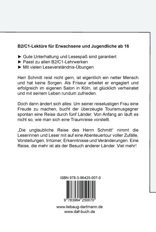 Produktbild: Die unglaubliche Reise des Herrn Schmitt