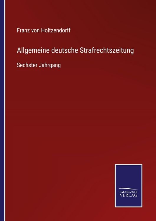 Produktbild: Allgemeine deutsche Strafrechtszeitung
